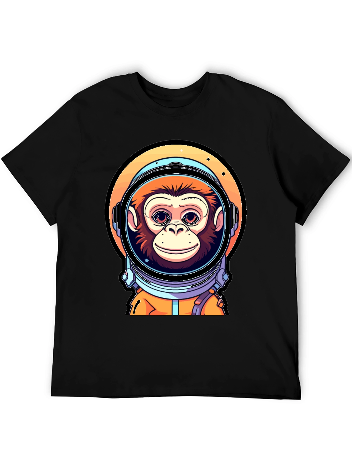 Monkey Astronaut T-Shirt - Space Chimp Design