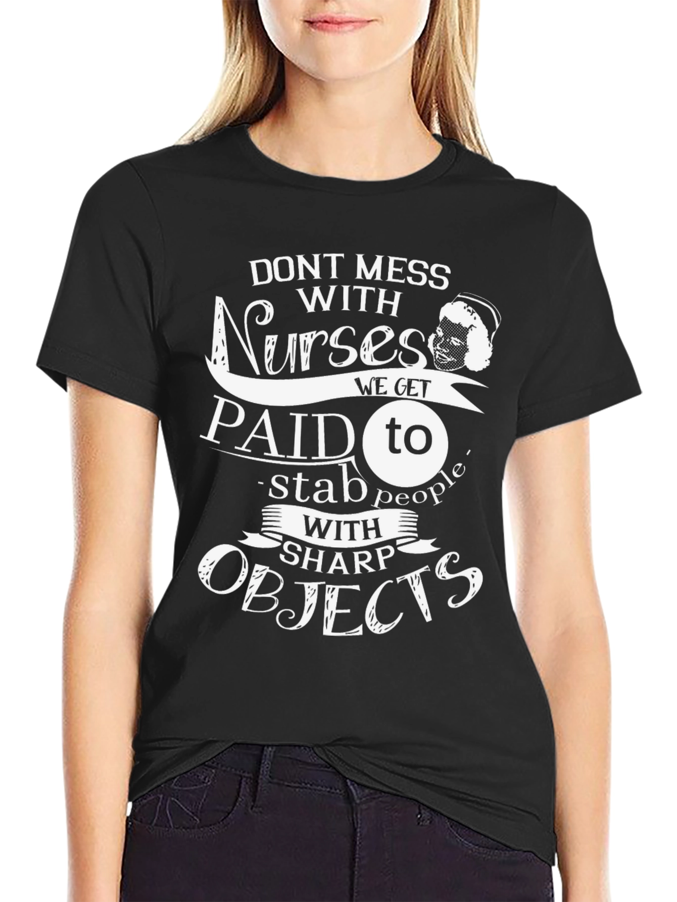 Nurses Sharp Objects Graphic T-Shirt