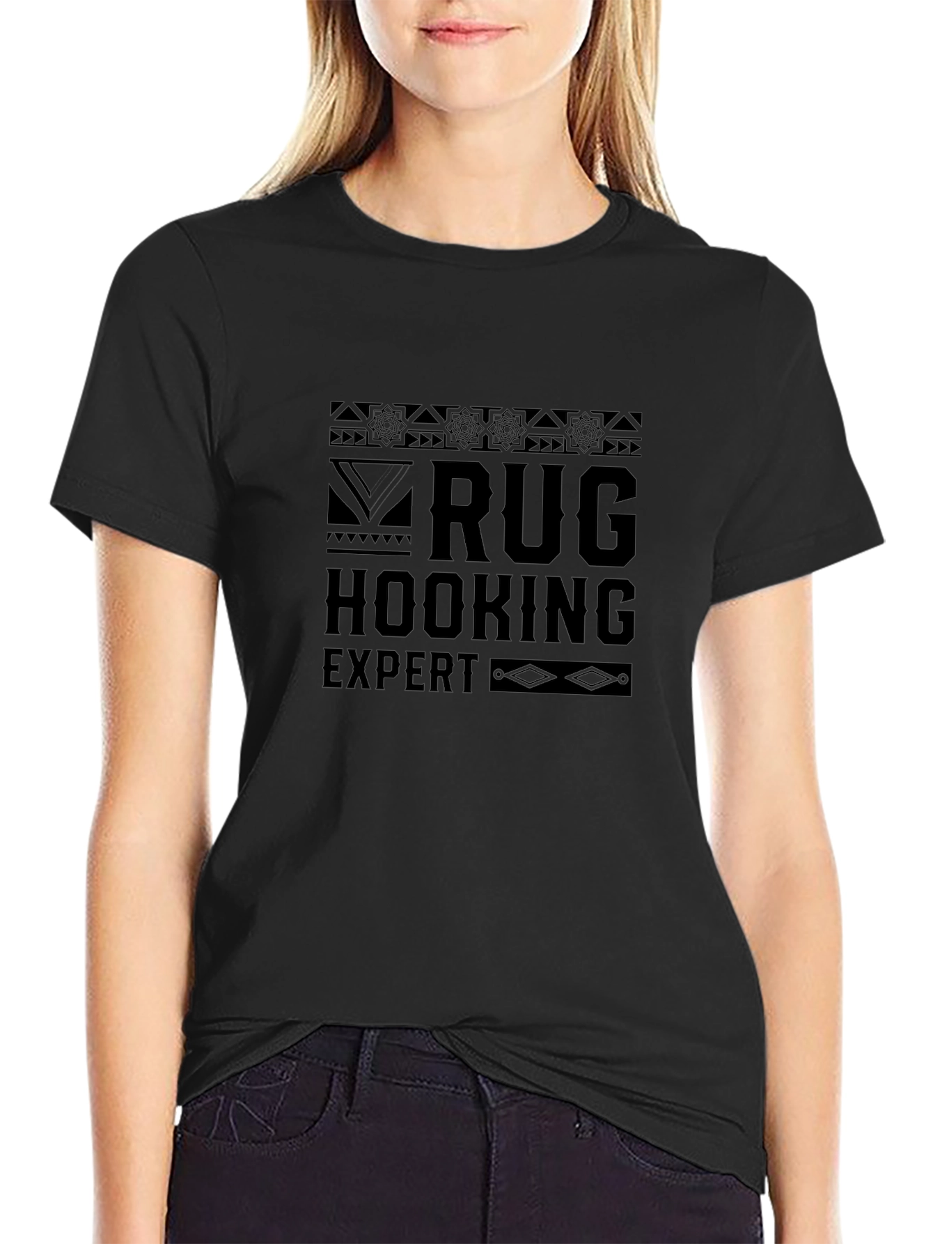 Rug Hooking Expert Black T-Shirt