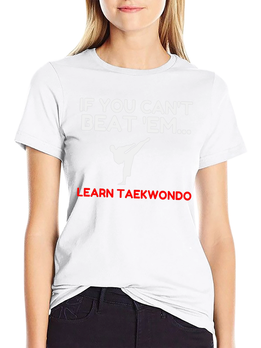 Learn Taekwondo Black T-Shirt