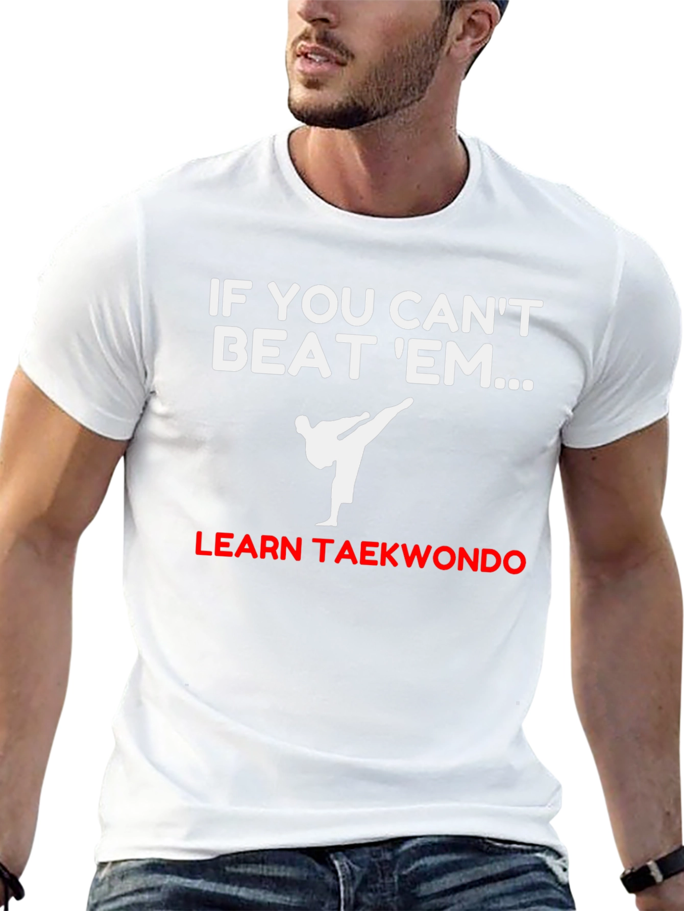 Learn Taekwondo Black T-Shirt