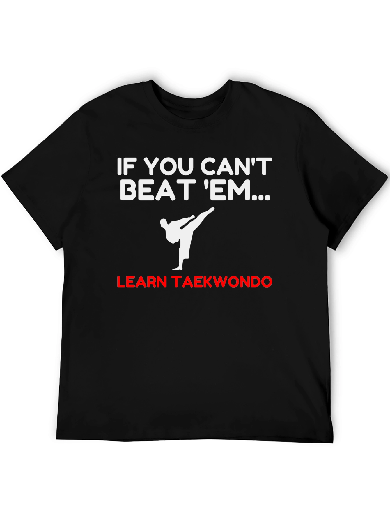 Learn Taekwondo Black T-Shirt
