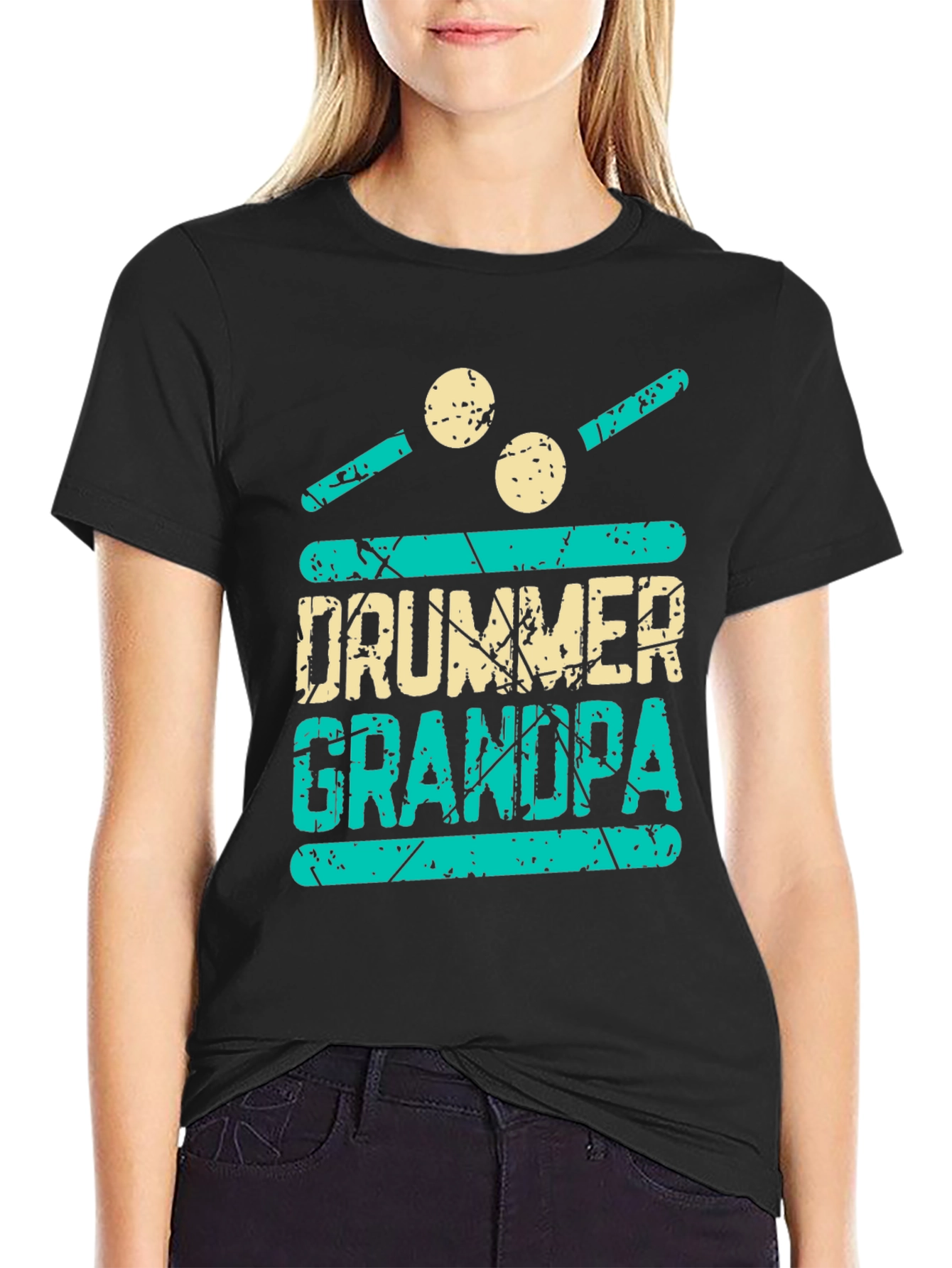 Drummer Grandpa Graphic Tee