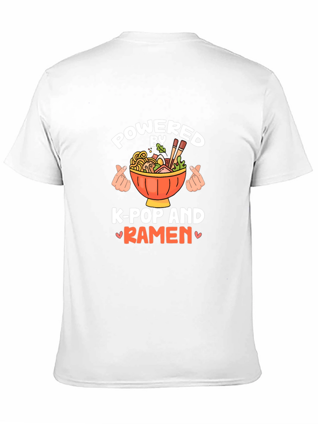Powered by K-Pop and Ramen Black Tee