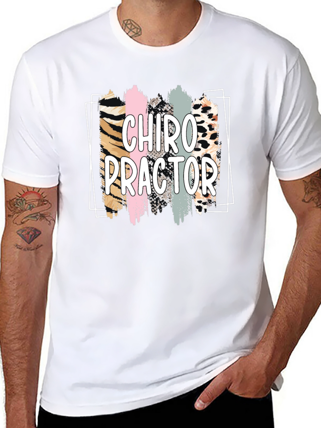 Chiropractor Graphic Tee - Black Cotton Shirt