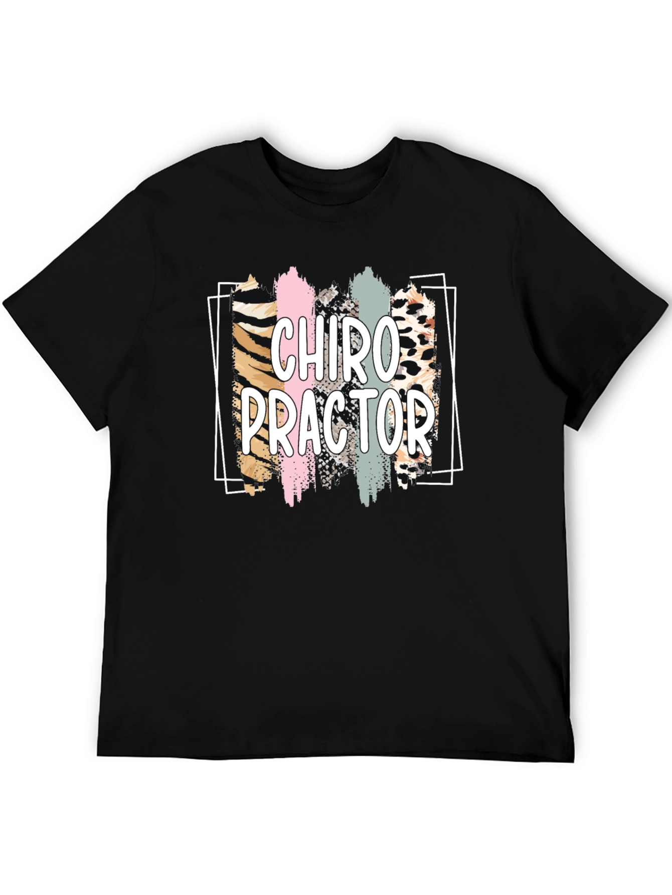 Chiropractor Graphic Tee - Black Cotton Shirt