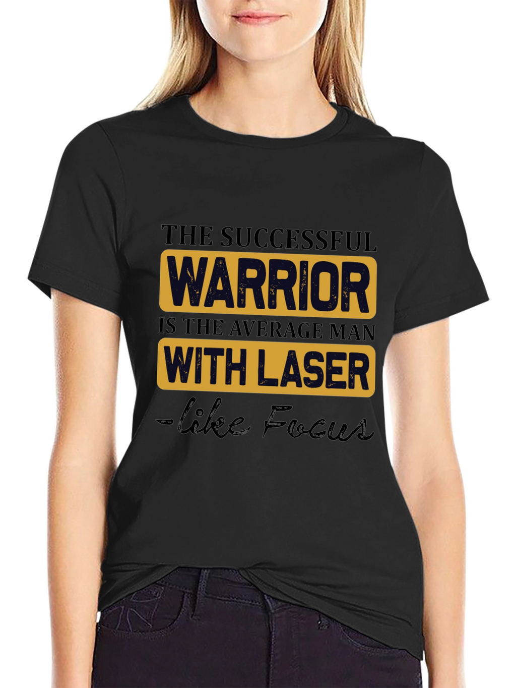 Successful Warrior Graphic Tee - Black
