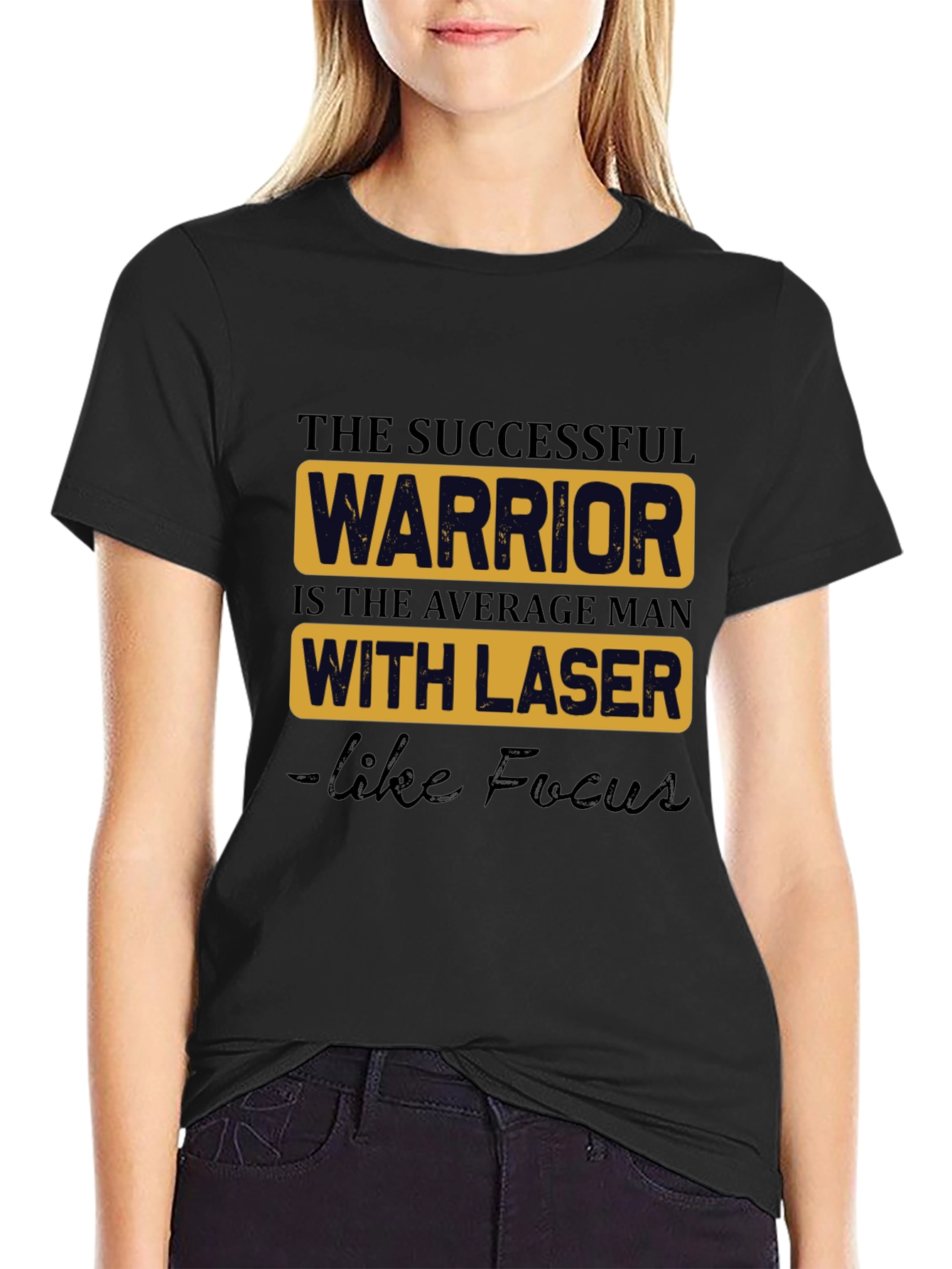 Successful Warrior Graphic Tee - Black