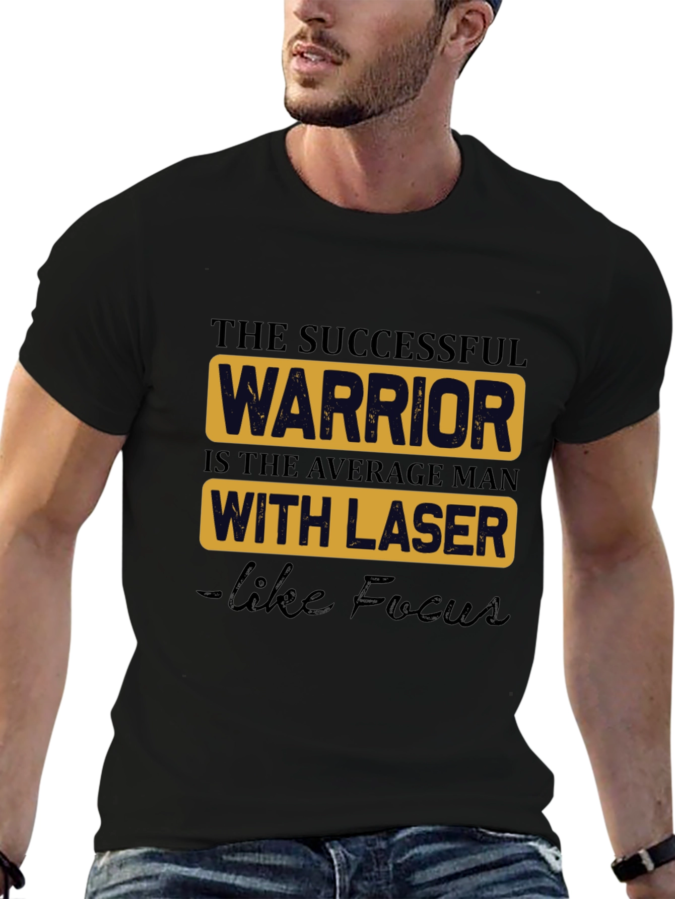 Successful Warrior Graphic Tee - Black