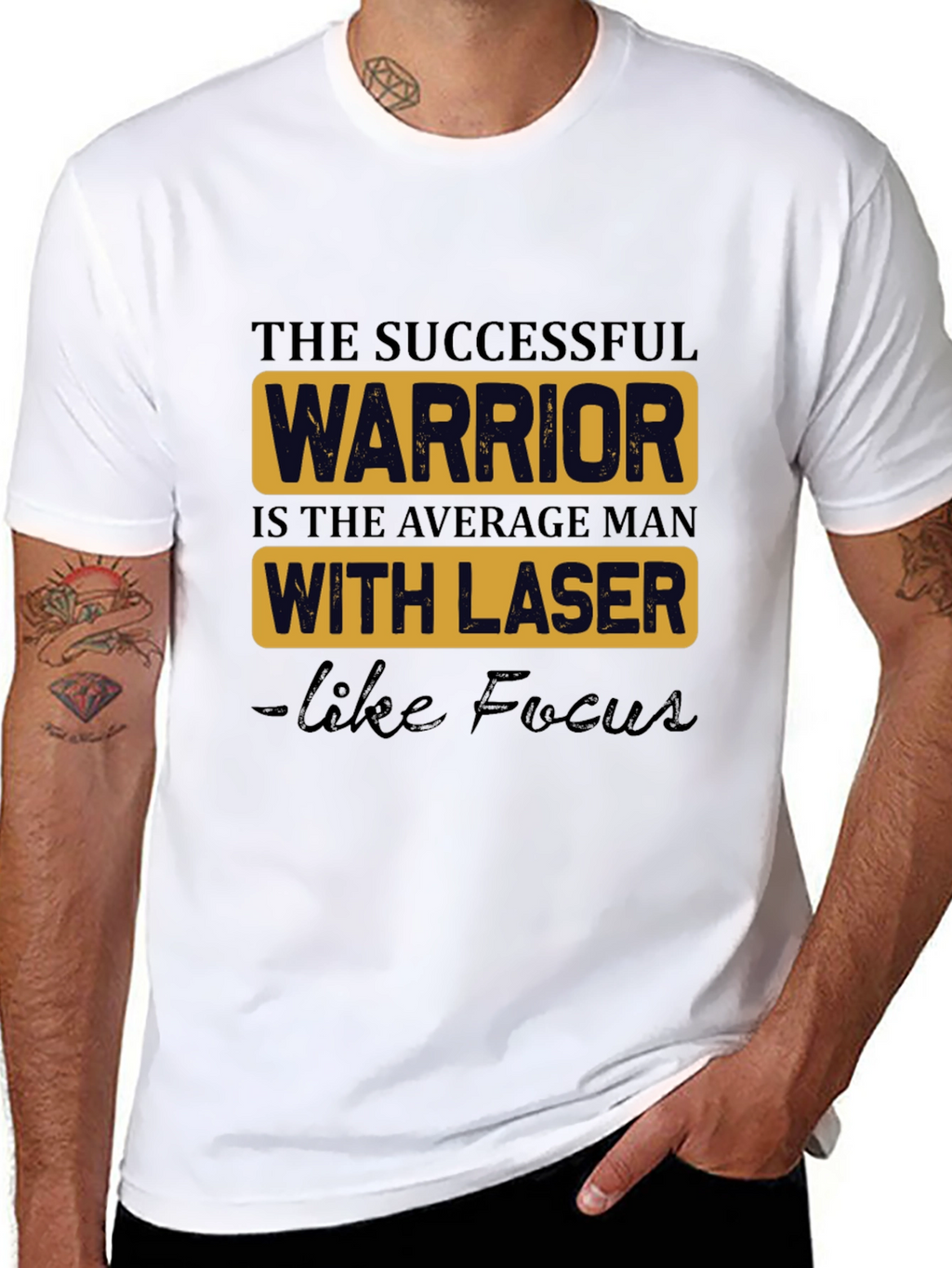 Successful Warrior Graphic Tee - Black
