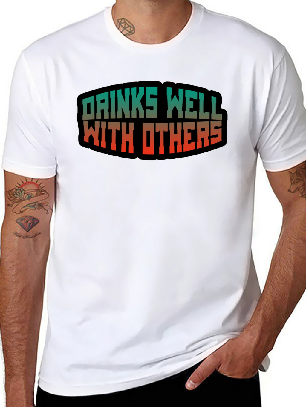 Drinks Well With Others Graphic Tee