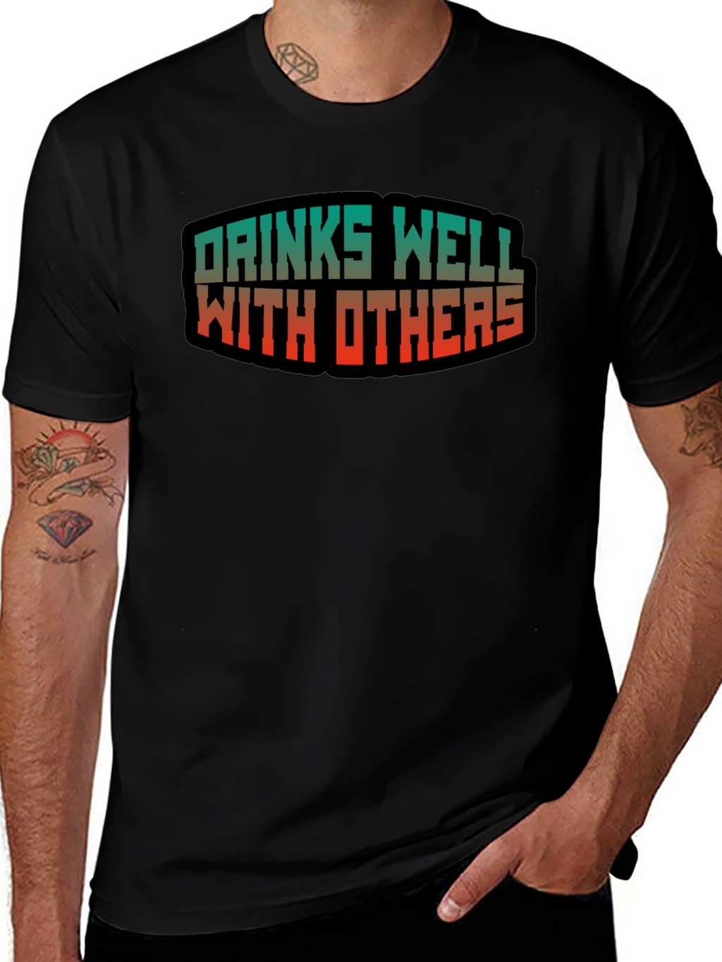 Drinks Well With Others Graphic Tee