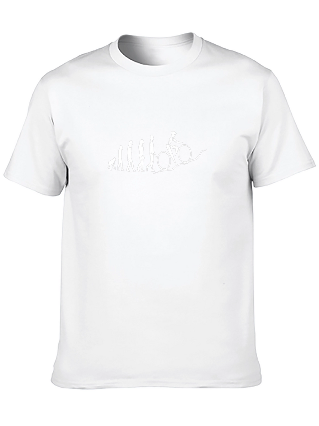 Evolution of Cyclist Black Graphic Tee