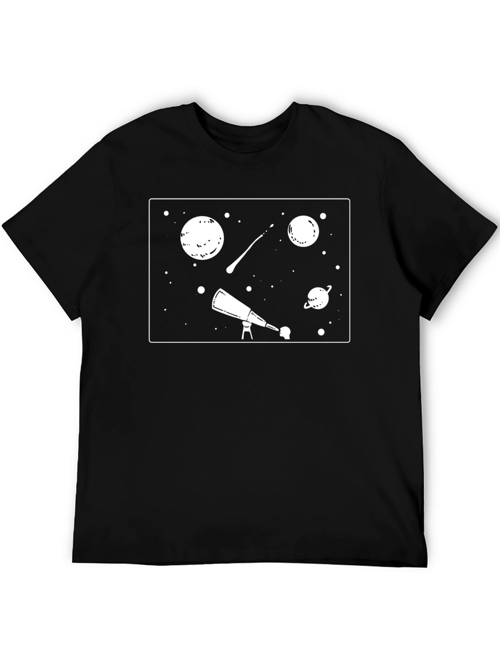 Space Explorer Black T-Shirt