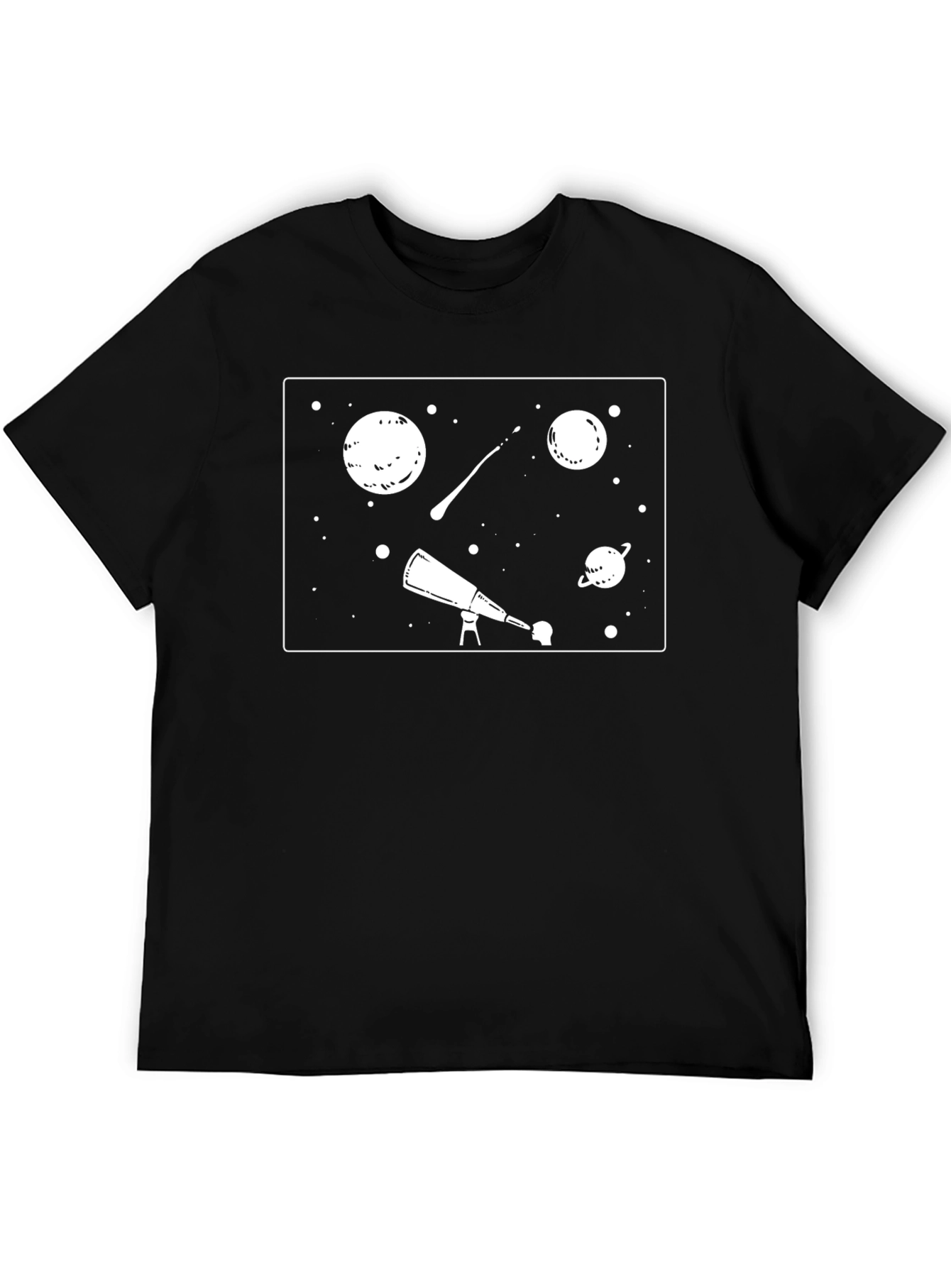 Space Explorer Black T-Shirt