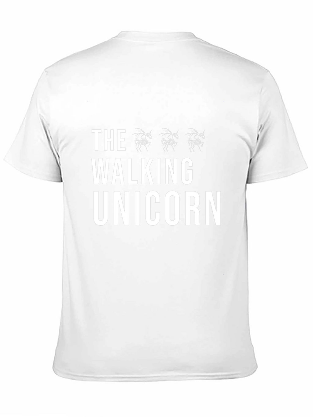 The Walking Unicorn Black Graphic Tee