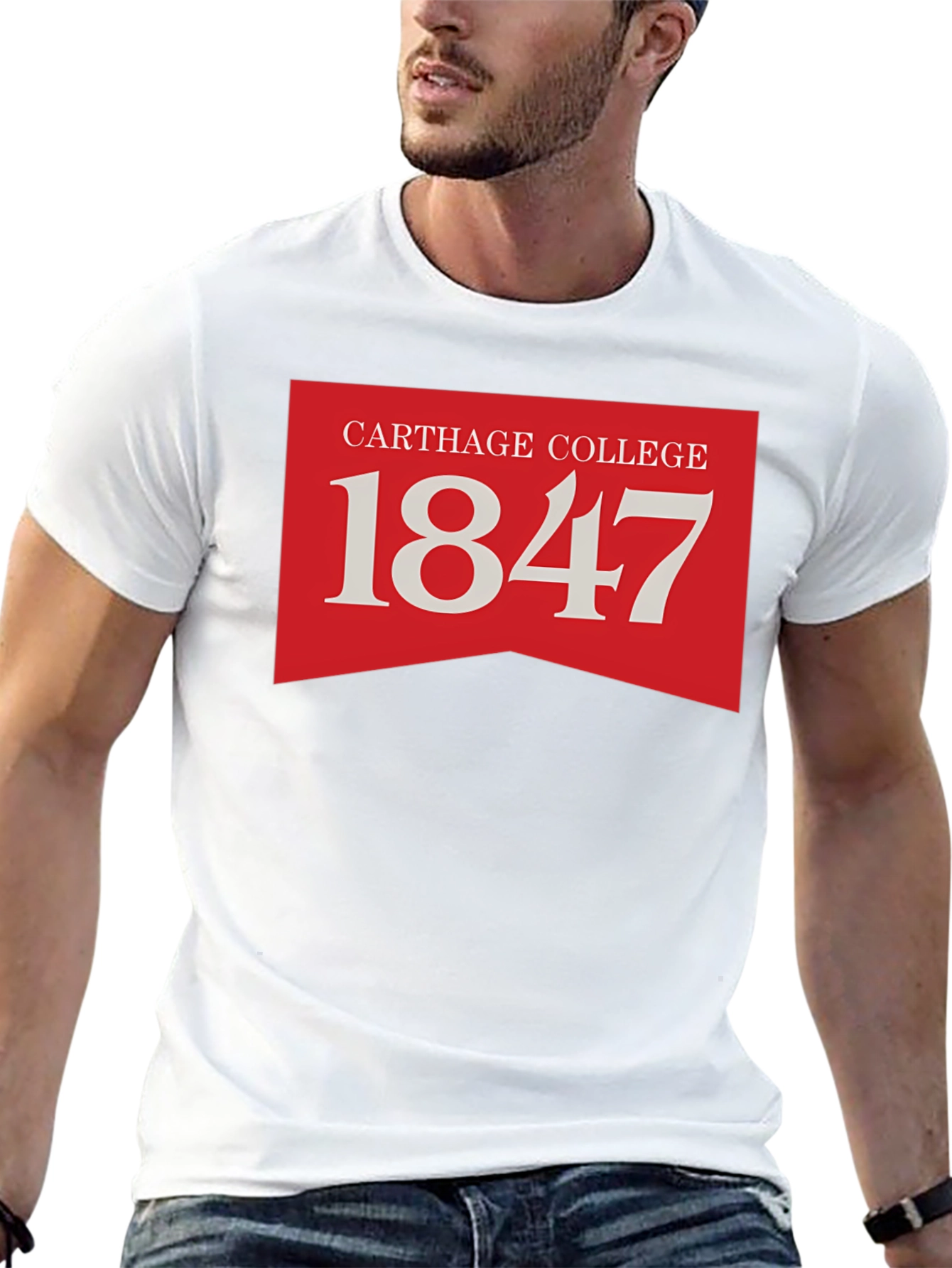 Carthage College 1847 Black T-Shirt
