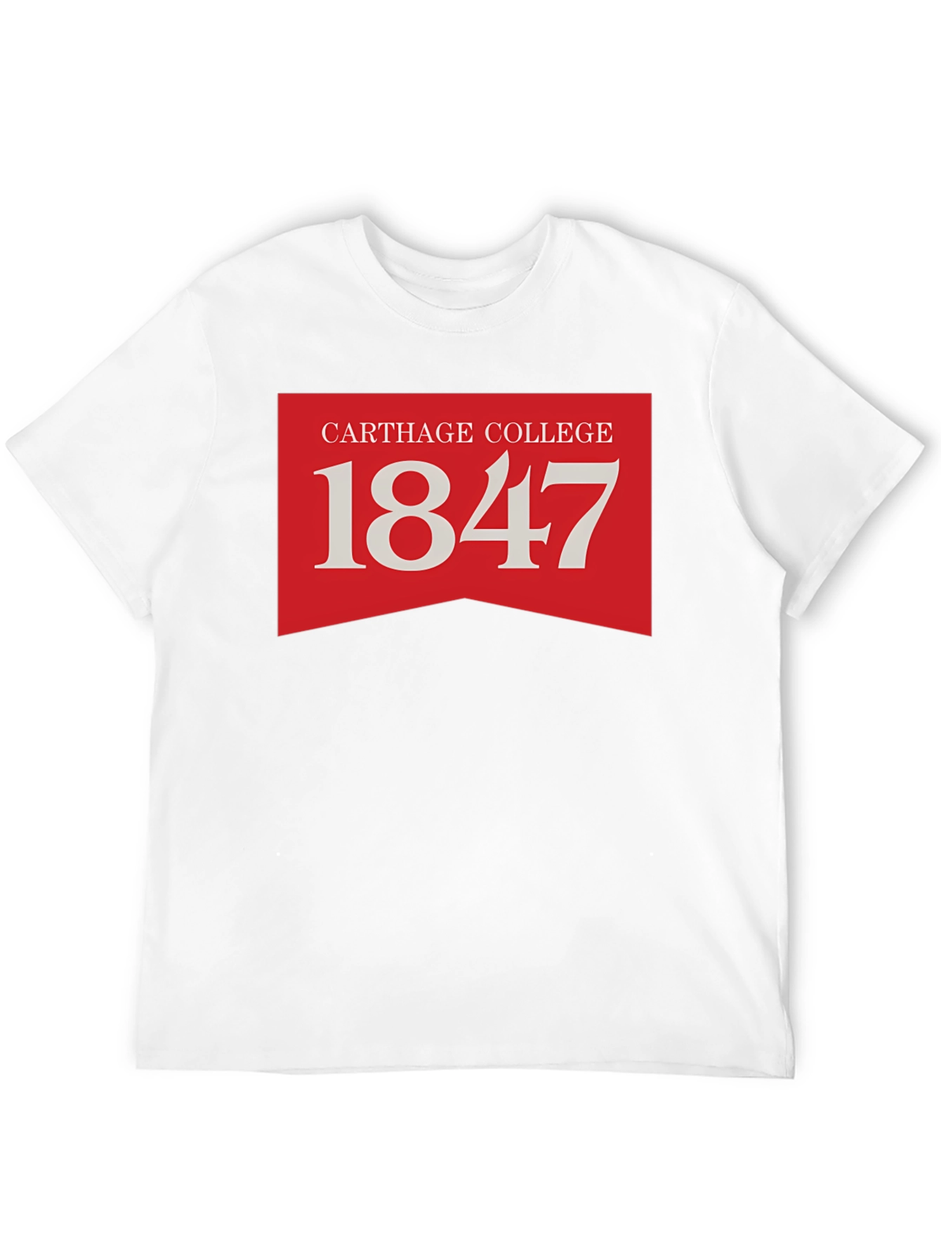 Carthage College 1847 Black T-Shirt