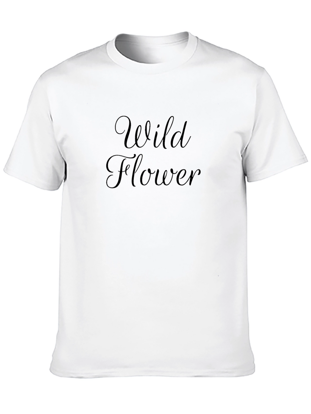 Wild Flower Graphic Tee - Stylish Unisex Black T-Shirt