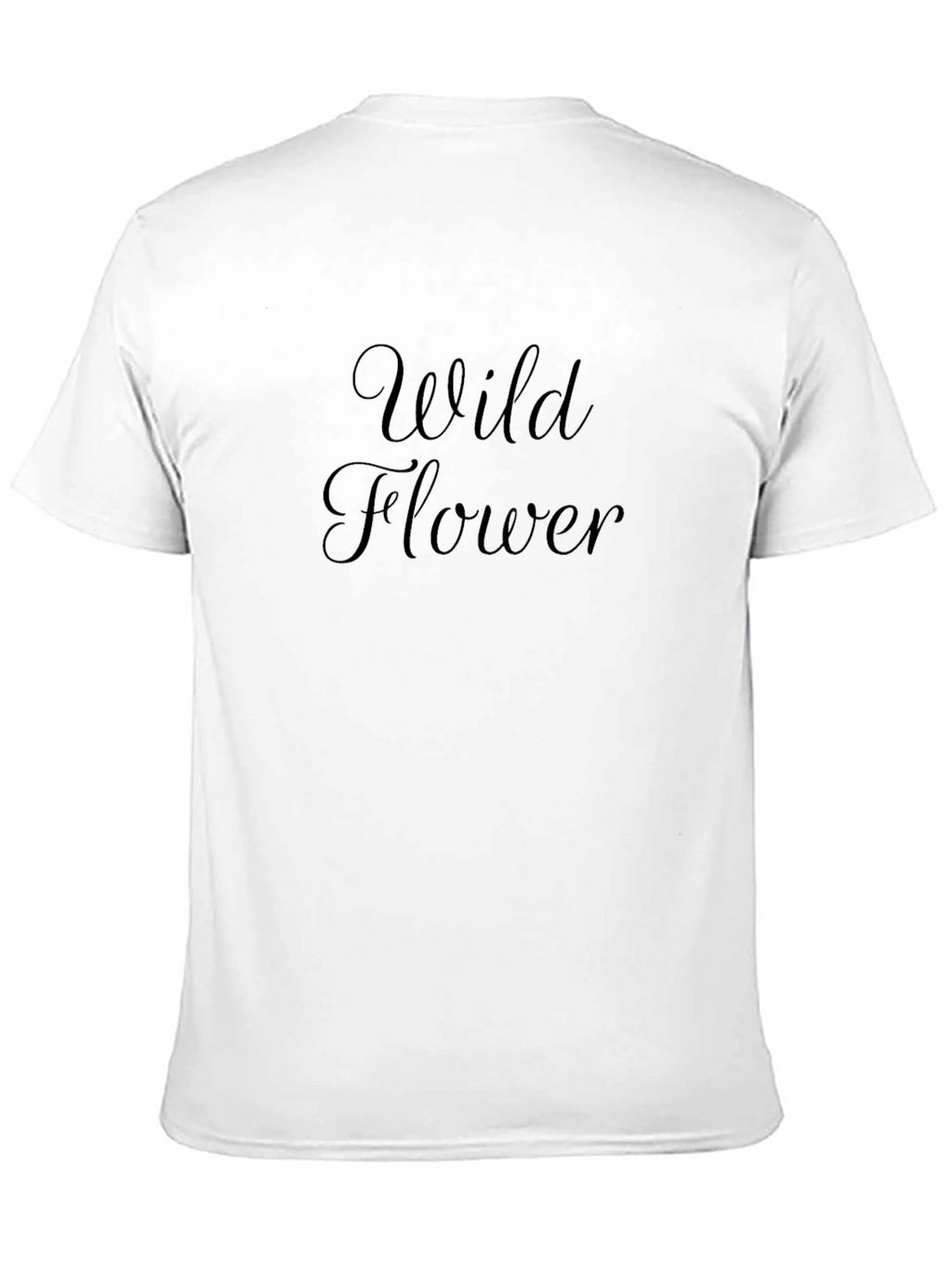 Wild Flower Graphic Tee - Stylish Unisex Black T-Shirt