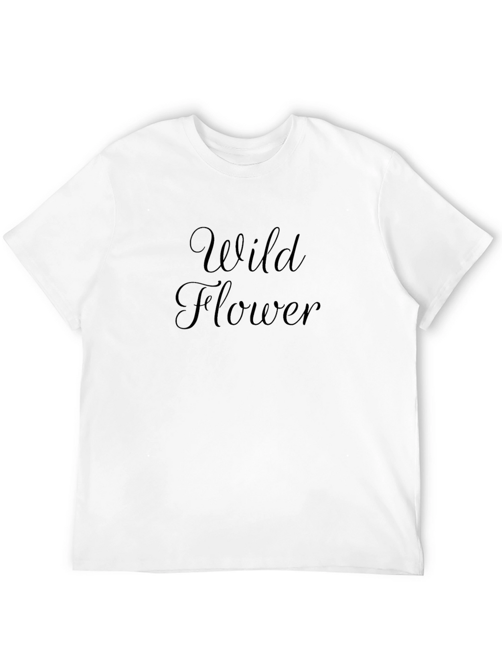 Wild Flower Graphic Tee - Stylish Unisex Black T-Shirt