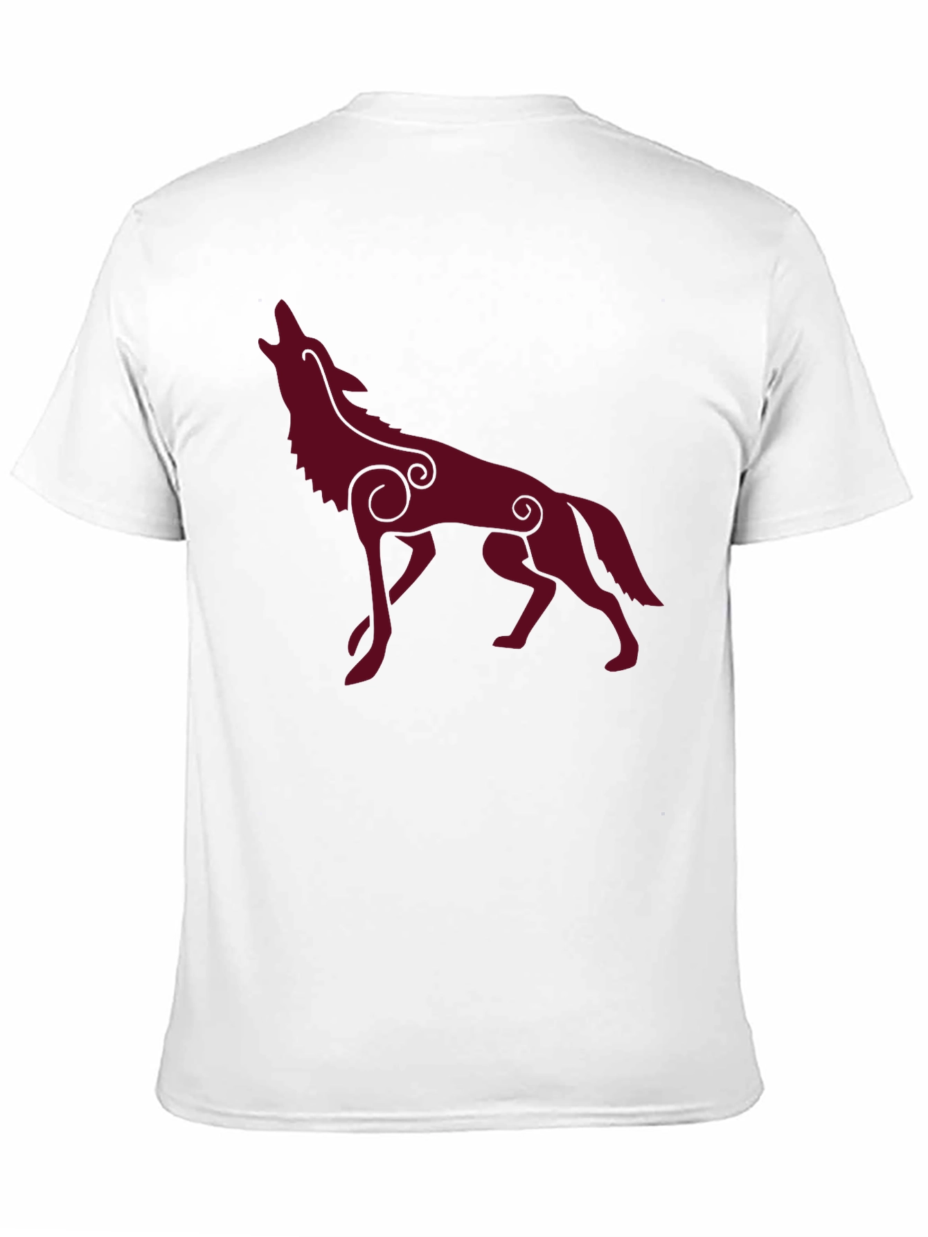 Wolf Silhouette Graphic Tee - Stylish Mens Black T-Shirt