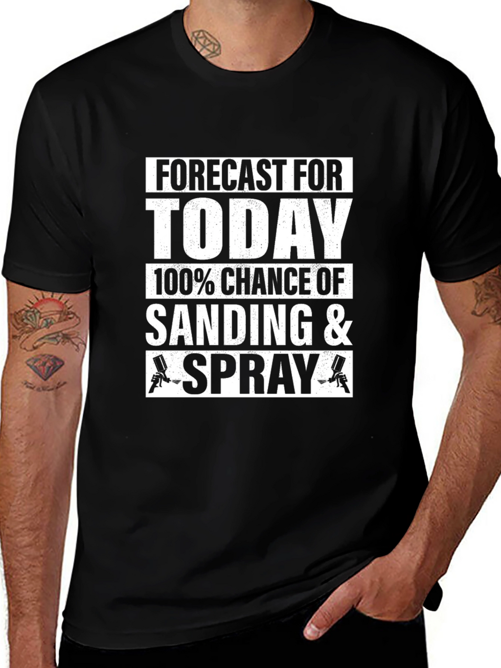 Sanding & Spray T-Shirt - Painters Forecast Today