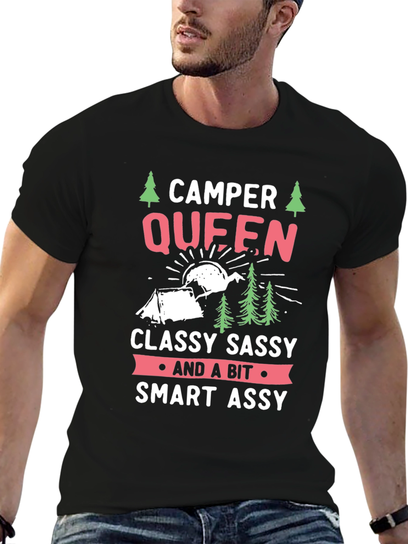 Camper Queen T-Shirt - Classy Sassy & Smart Assy Camping Tee
