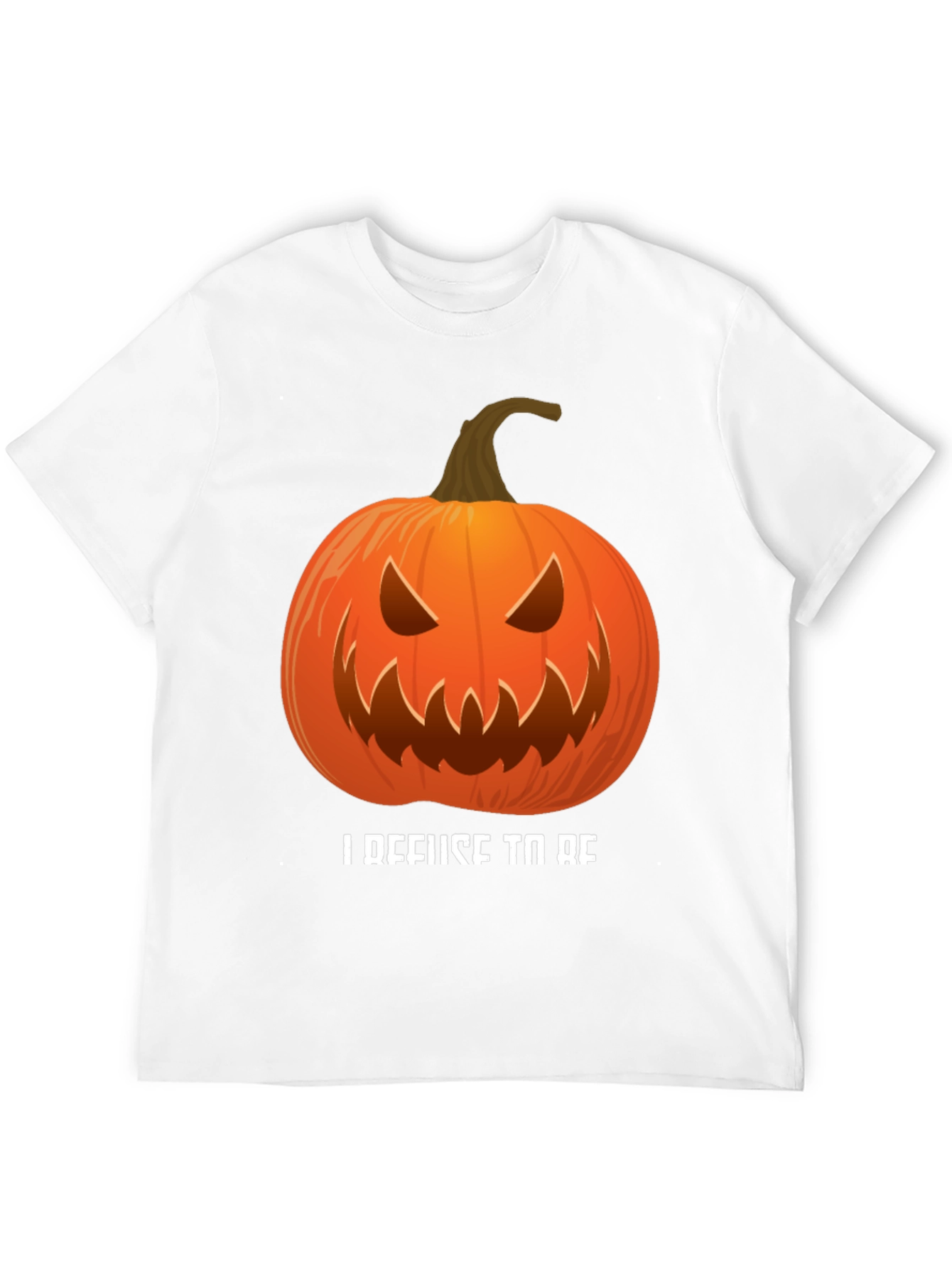 I Refuse To Be Basic Pumpkin Halloween T-Shirt