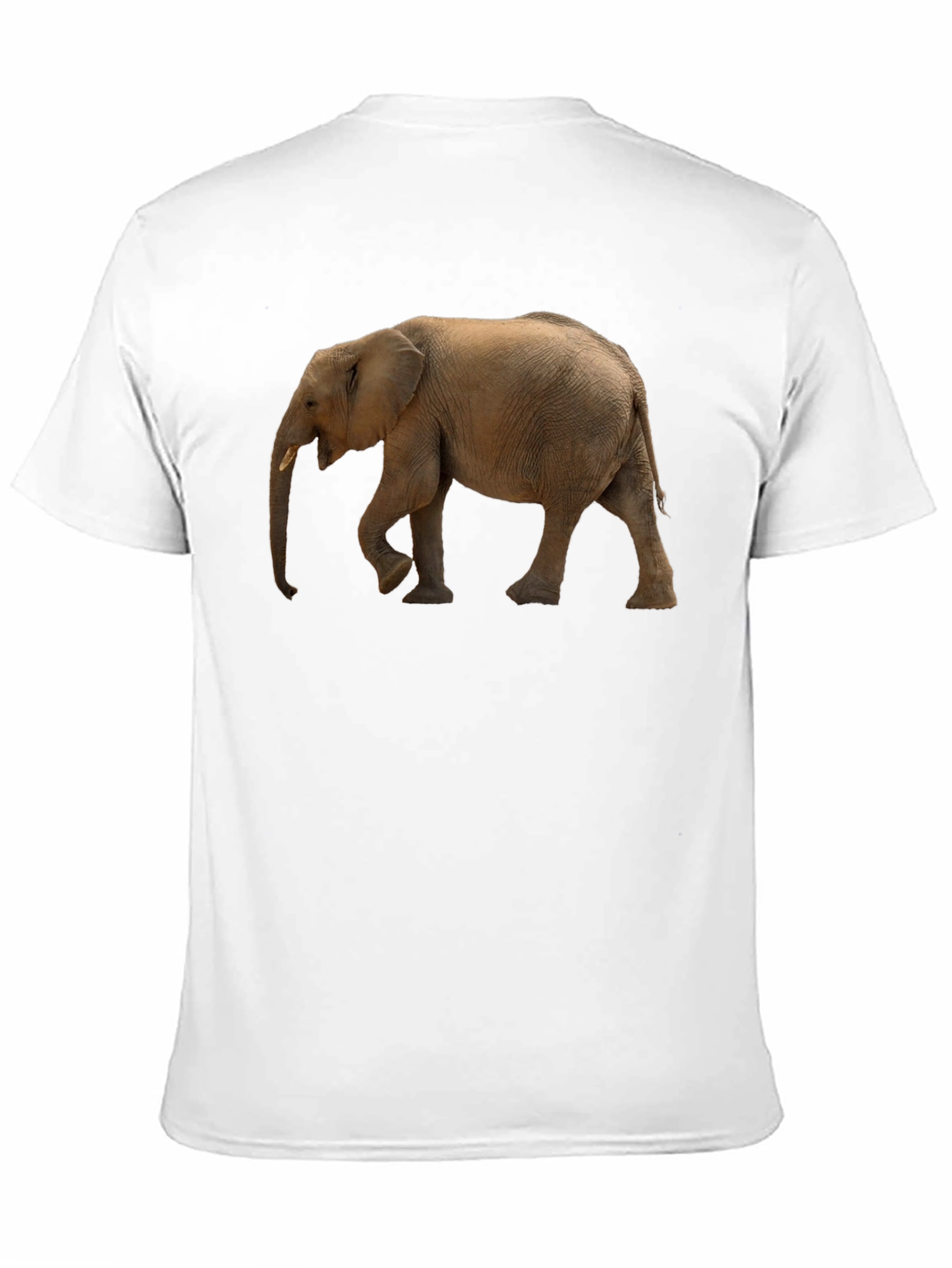 Elephant Graphic Tee - Black Cotton Comfort
