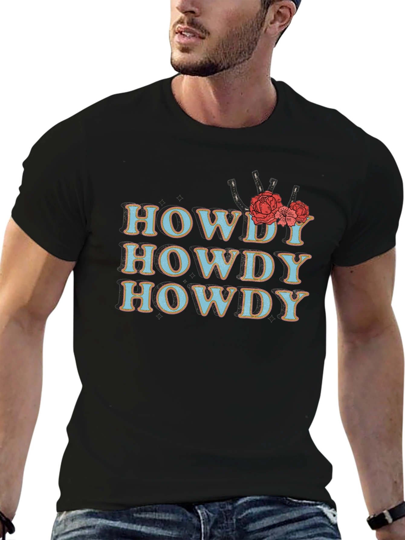 Howdy Floral Graphic T-Shirt - Western Style Tee
