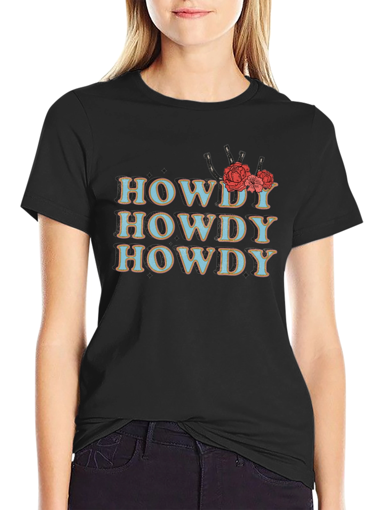 Howdy Floral Graphic T-Shirt - Western Style Tee