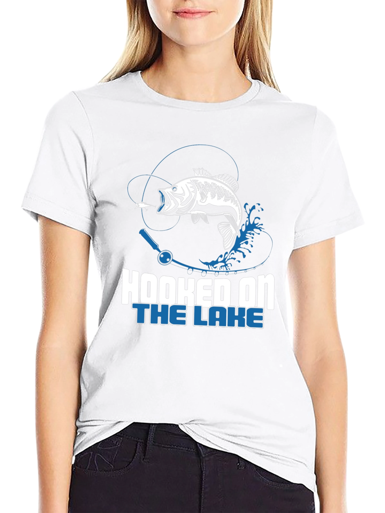 Hooked on the Lake Fishing T-Shirt