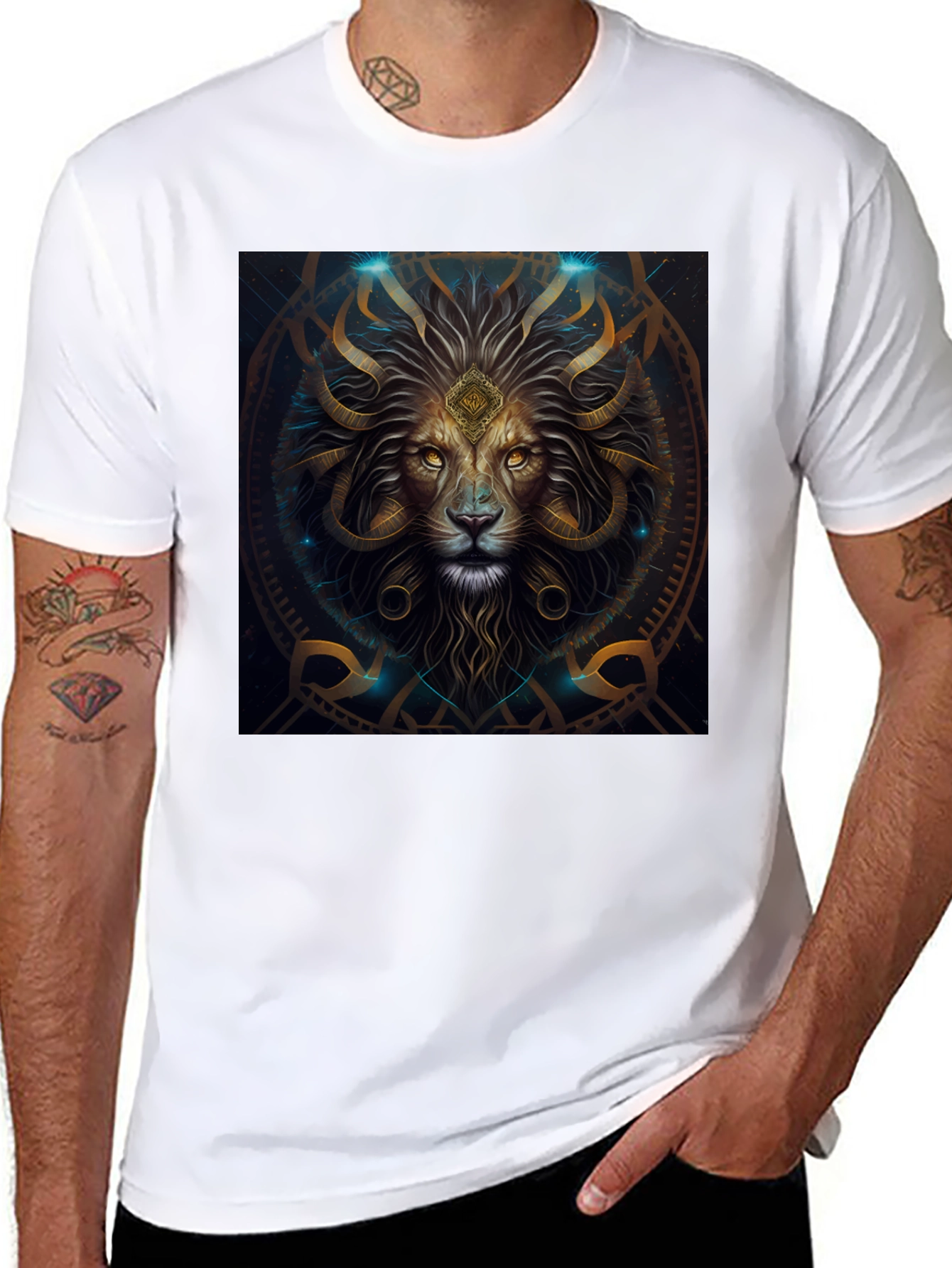 Lion King Graphic Tee - Stylish Artistic Design