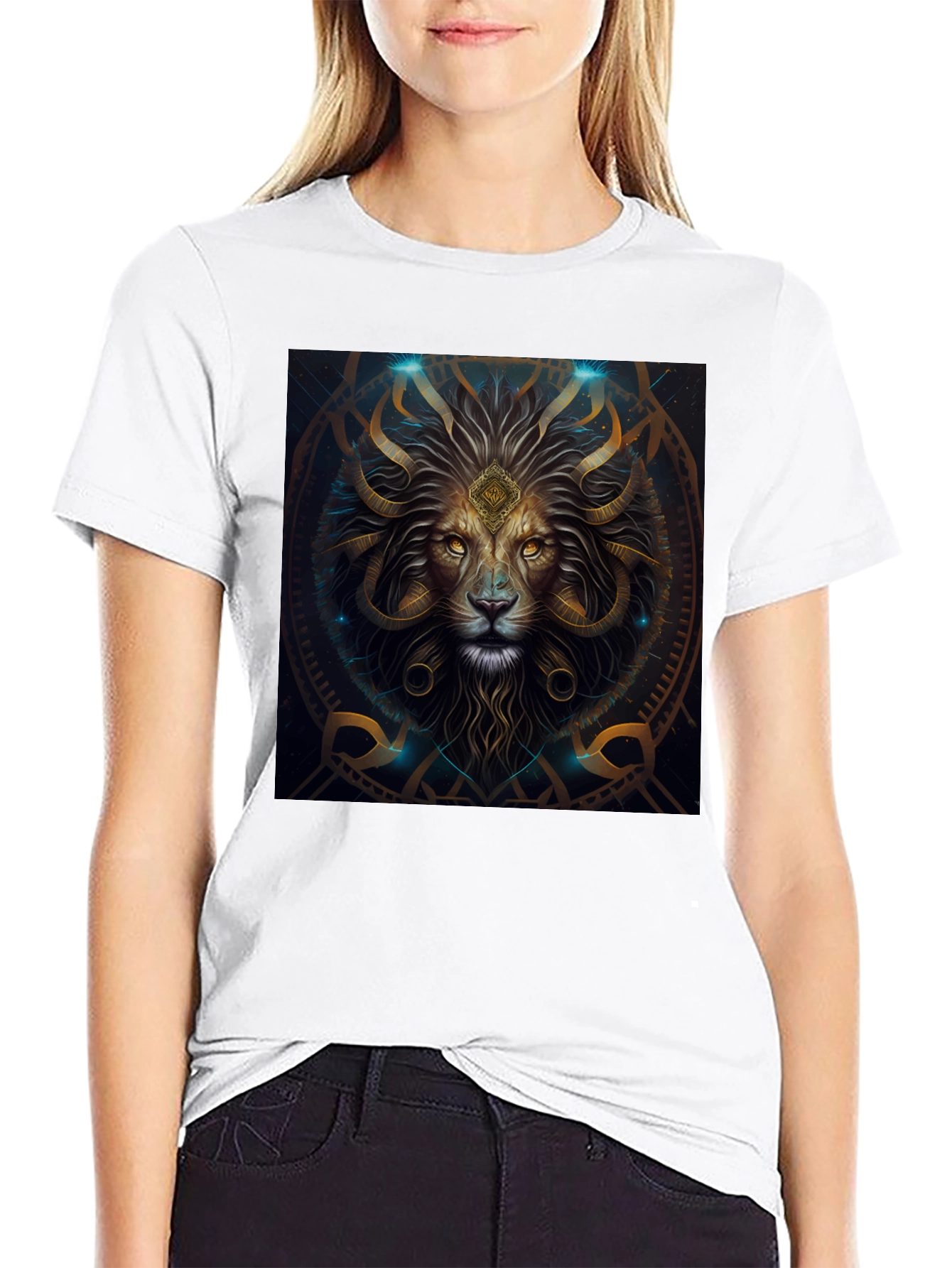 Lion King Graphic Tee - Stylish Artistic Design