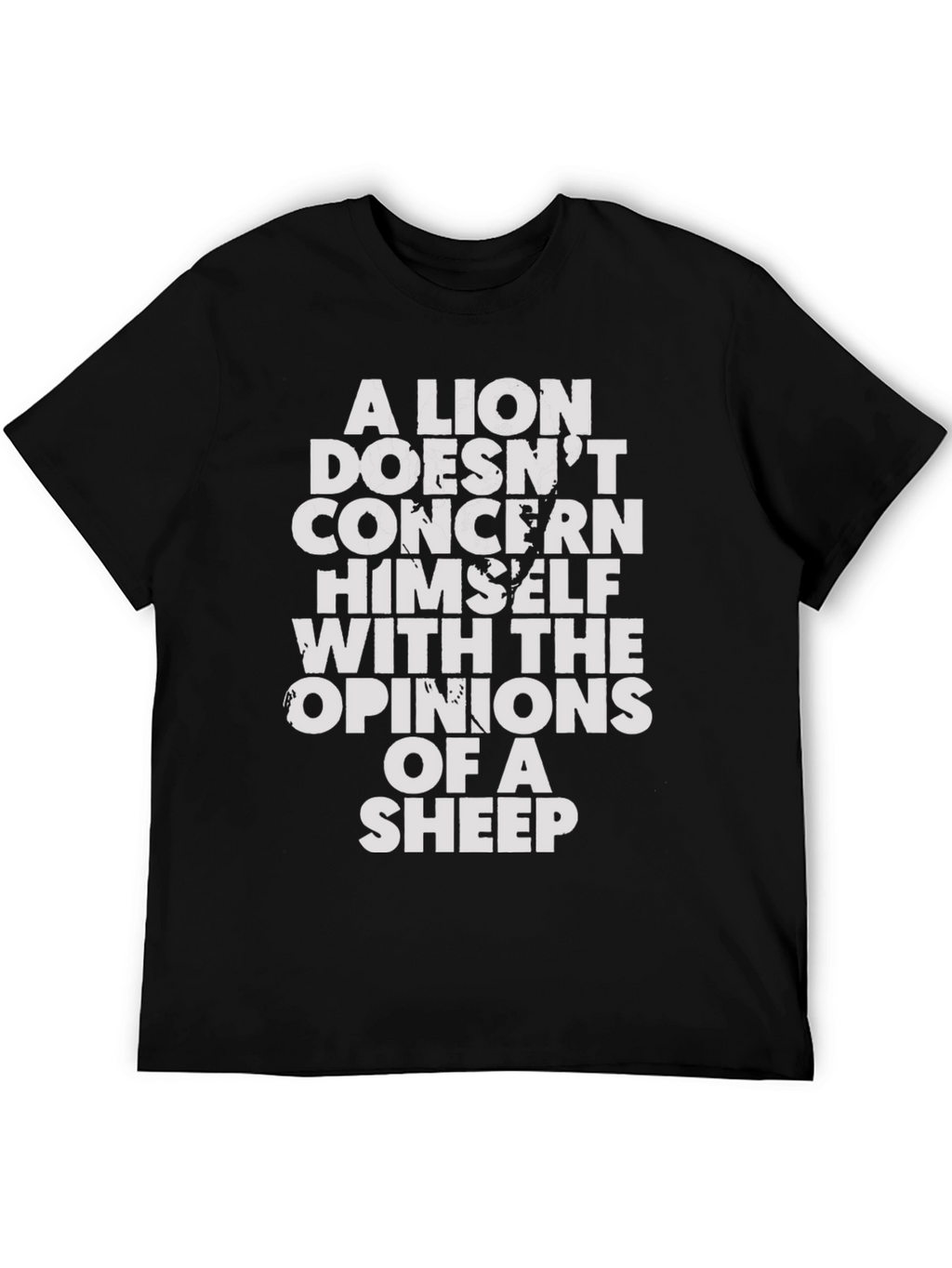 Lion Opinion T-Shirt - Motivational Graphic Tee