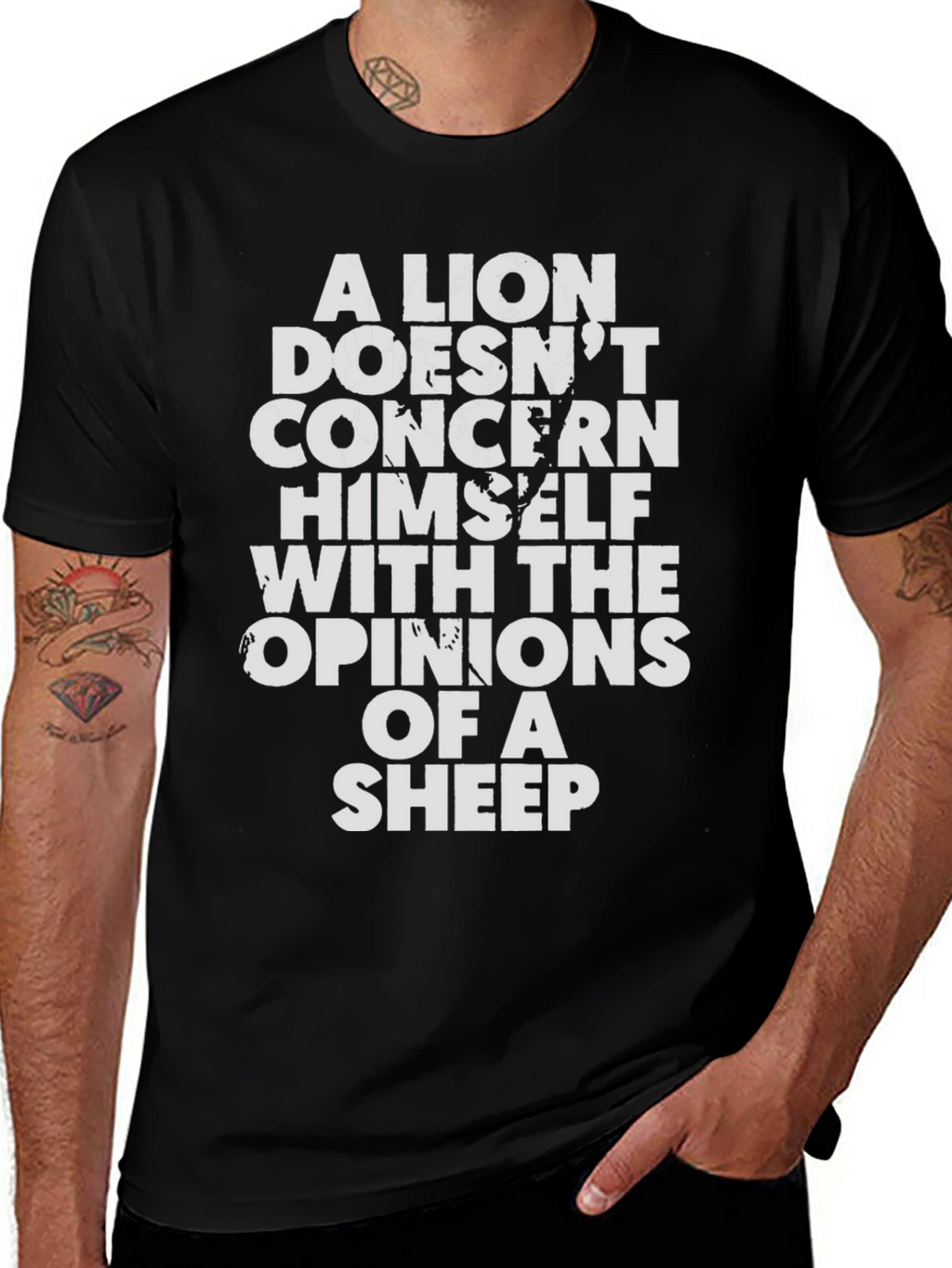 Lion Opinion T-Shirt - Motivational Graphic Tee
