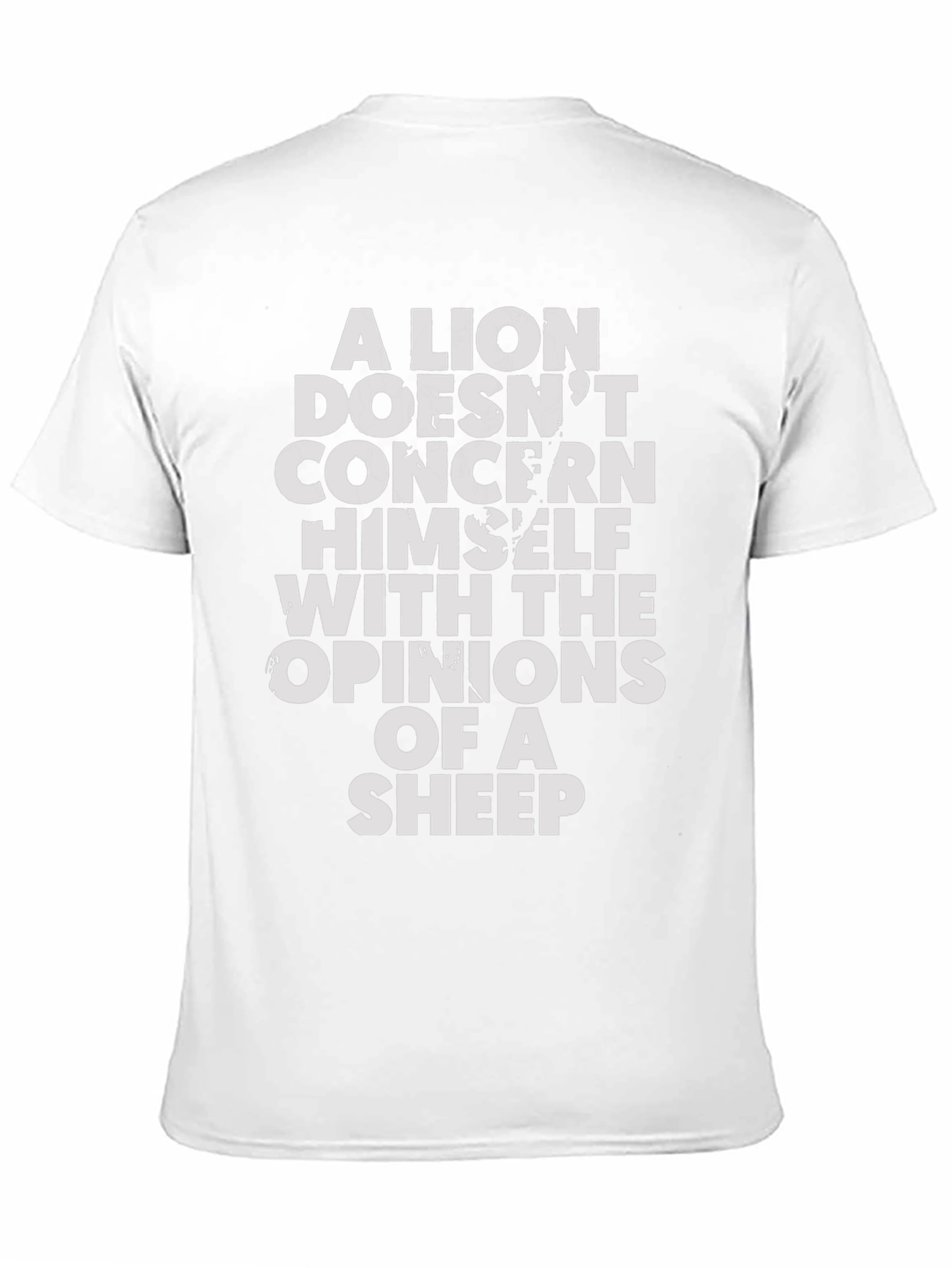 Lion Opinion T-Shirt - Motivational Graphic Tee