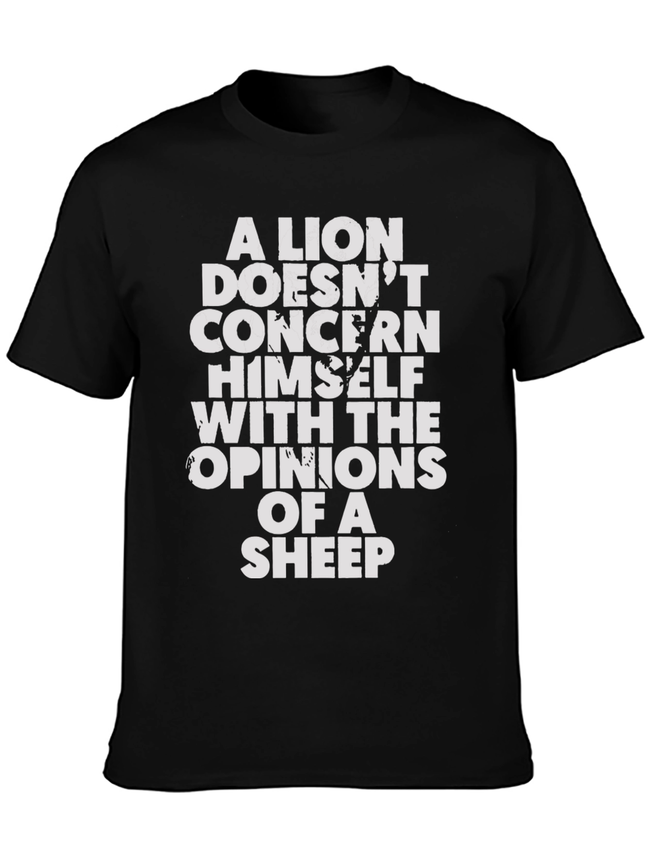 Lion Opinion T-Shirt - Motivational Graphic Tee