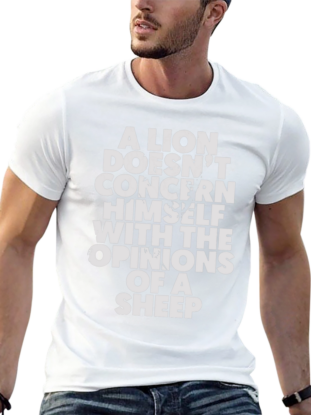Lion Opinion T-Shirt - Motivational Graphic Tee