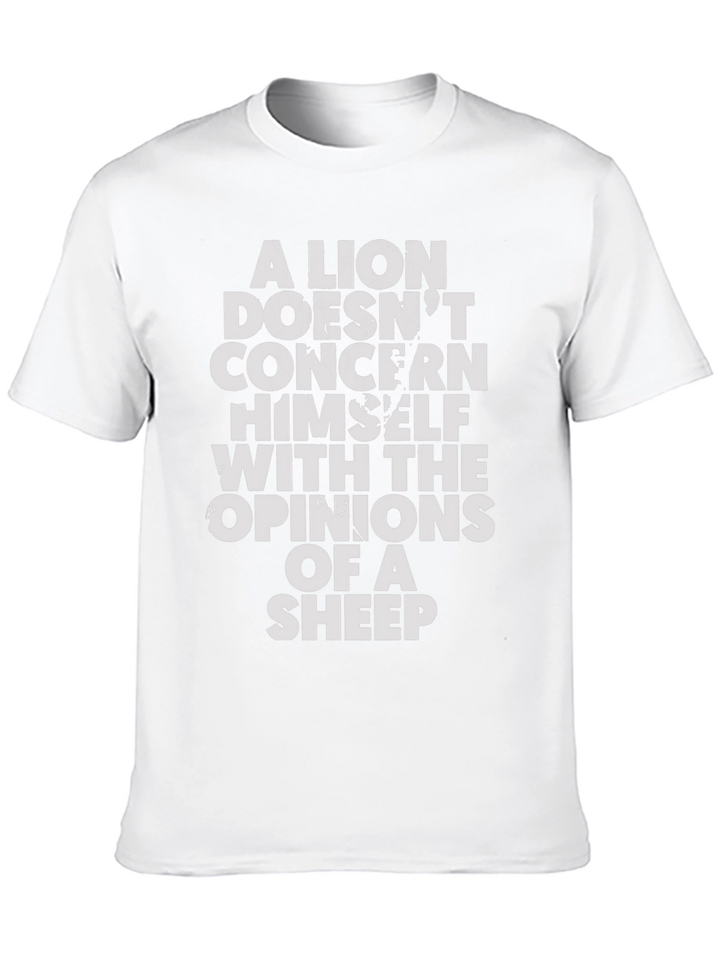 Lion Opinion T-Shirt - Motivational Graphic Tee
