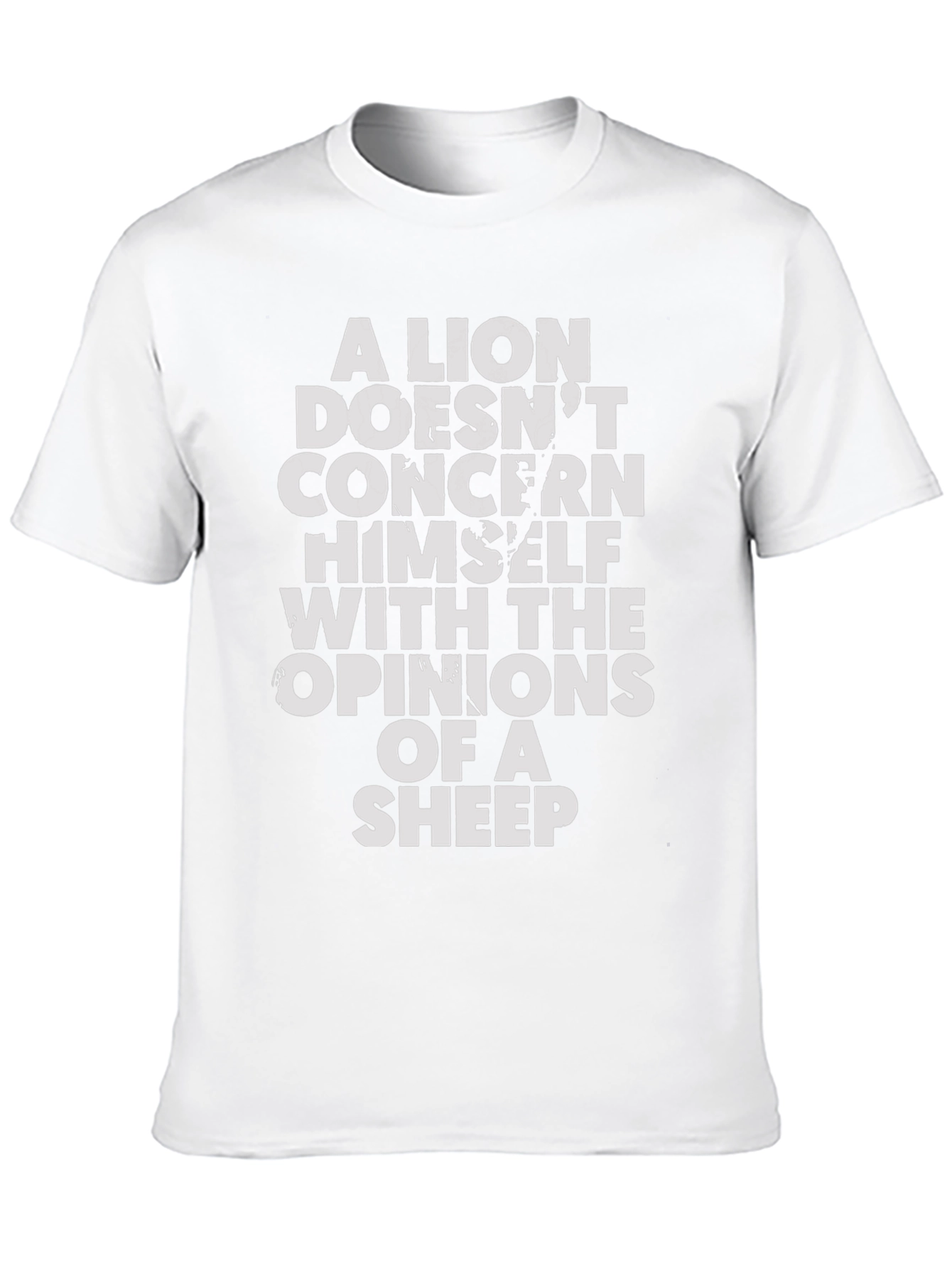 Lion Opinion T-Shirt - Motivational Graphic Tee