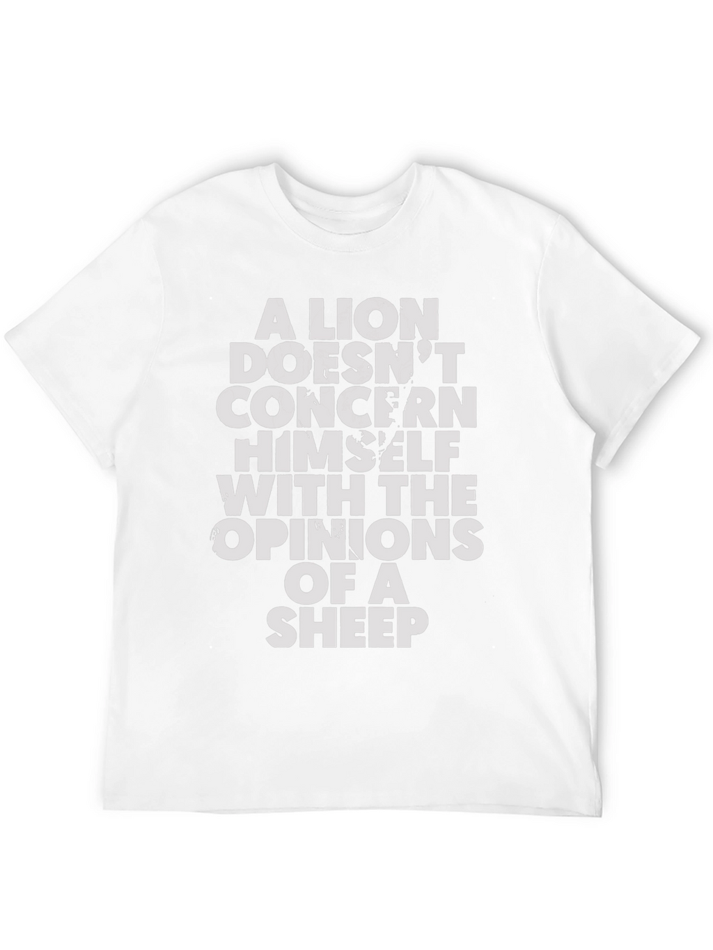 Lion Opinion T-Shirt - Motivational Graphic Tee