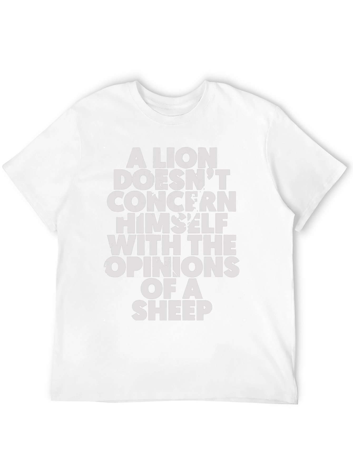 Lion Opinion T-Shirt - Motivational Graphic Tee