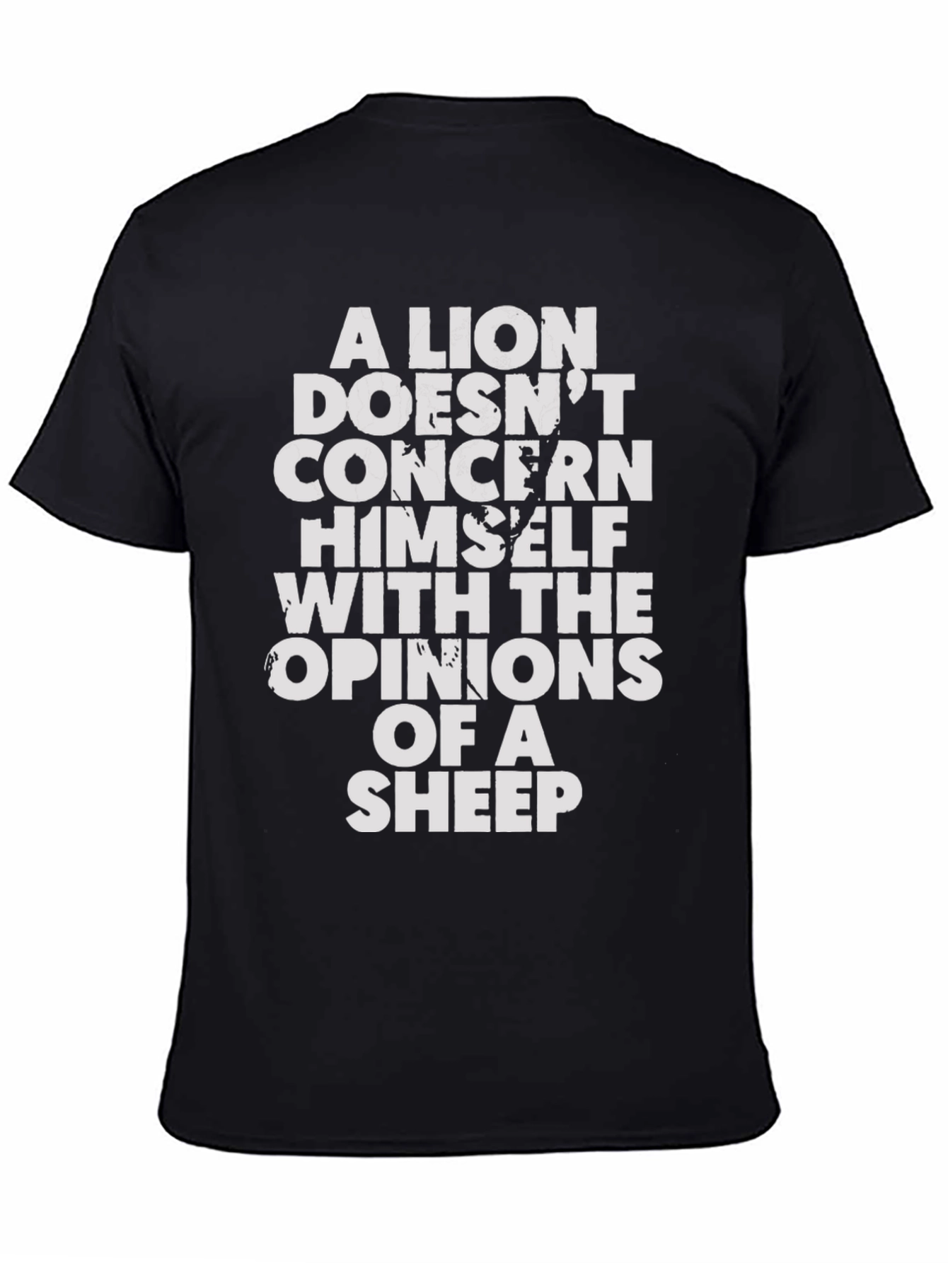 Lion Opinion T-Shirt - Motivational Graphic Tee