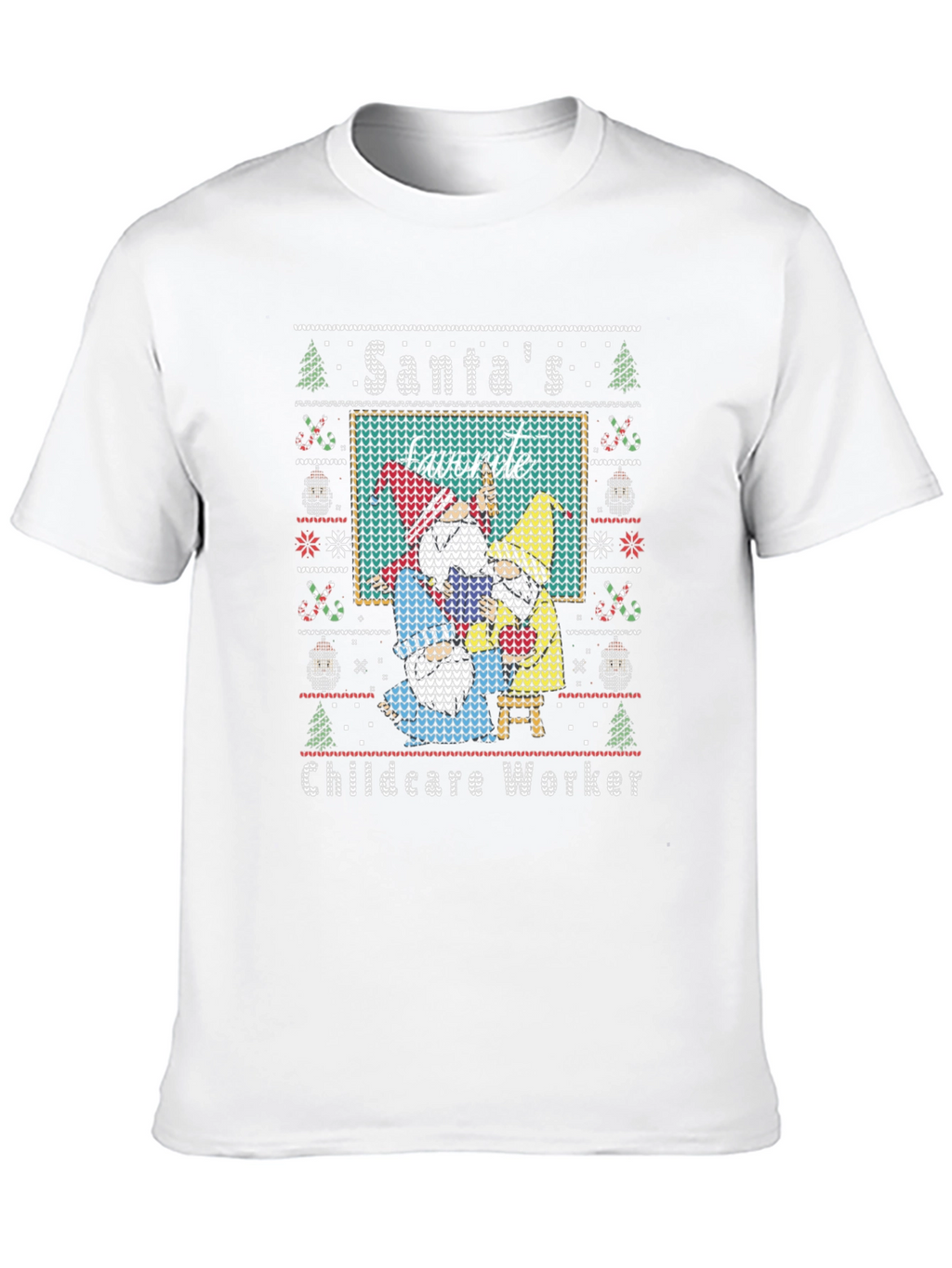 Santas Favorite Childcare Worker T-Shirt