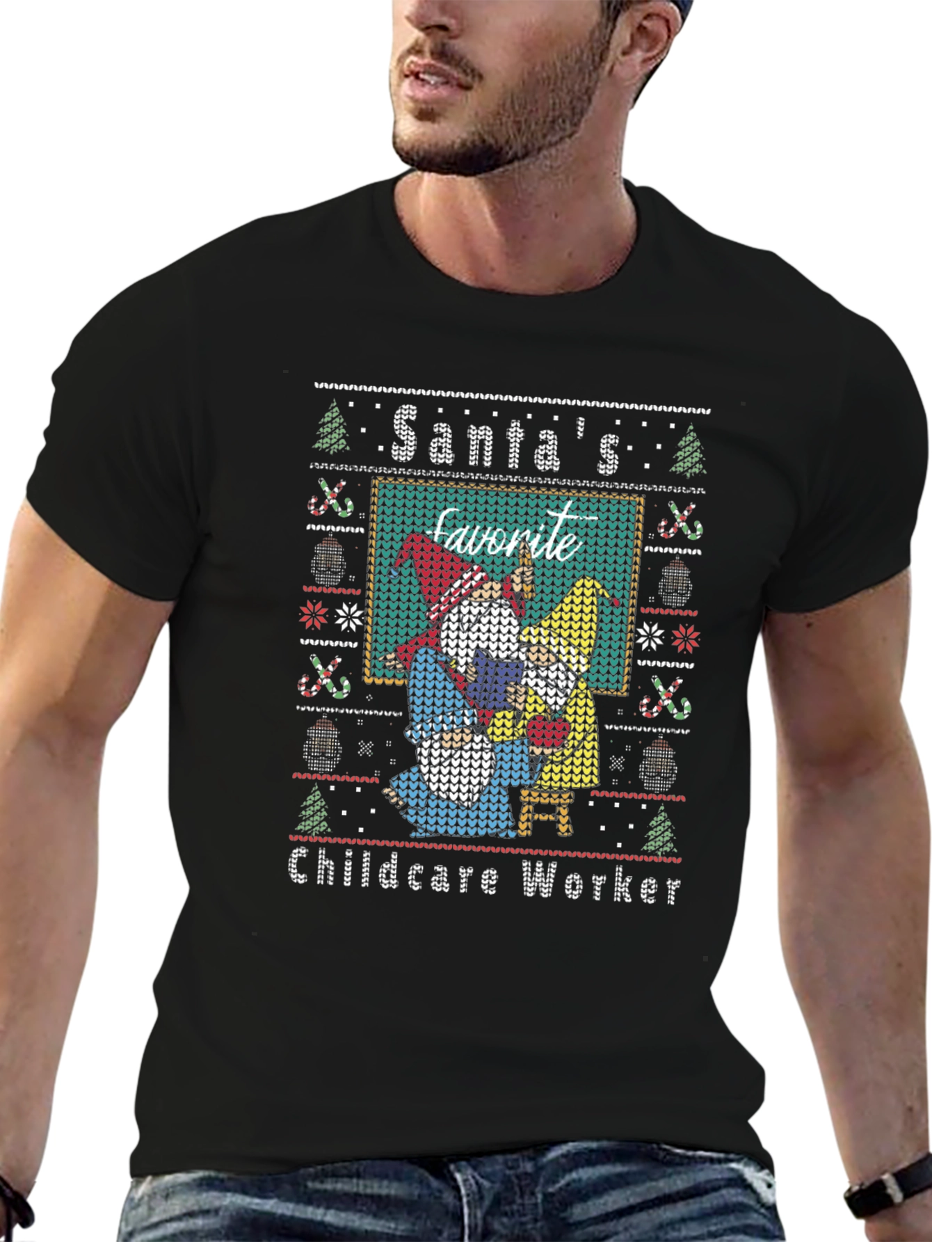 Santas Favorite Childcare Worker T-Shirt