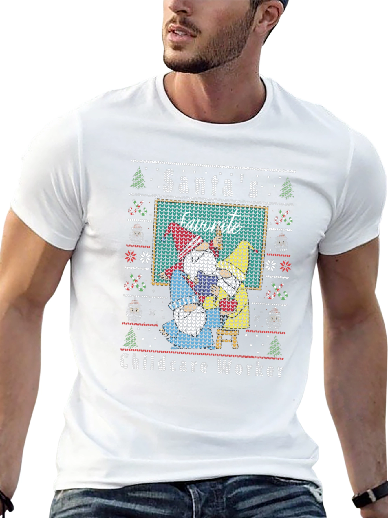 Santas Favorite Childcare Worker T-Shirt