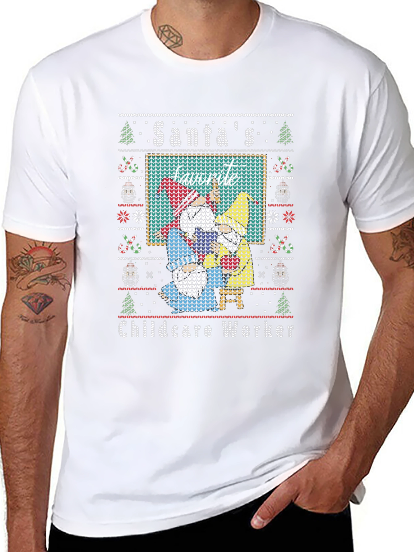 Santas Favorite Childcare Worker T-Shirt
