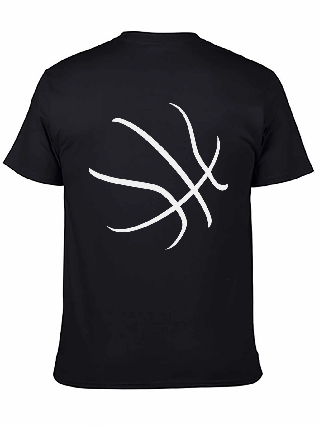 Mens Black Basketball Graphic Tee
